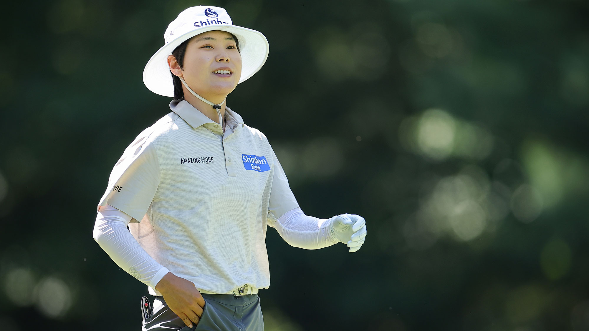 Somi Lee of South Korea walks off of the fifth tee during the third round of the FM Championship 2026 at TPC Boston on August 29, 2026 in Norton, Massachusetts.
